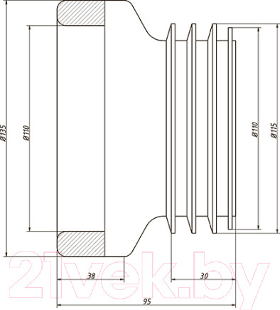 Изображение товара Слив (гофра) ОРИО С-998