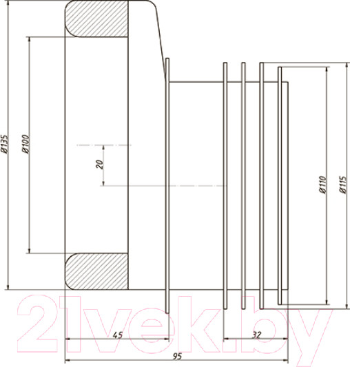 Изображение товара Слив (гофра) ОРИО С-997