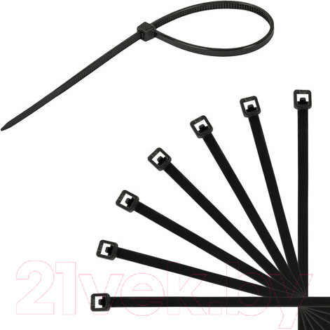 Изображение товара Стяжка для кабеля Sonnen 607924 (150шт, черный)