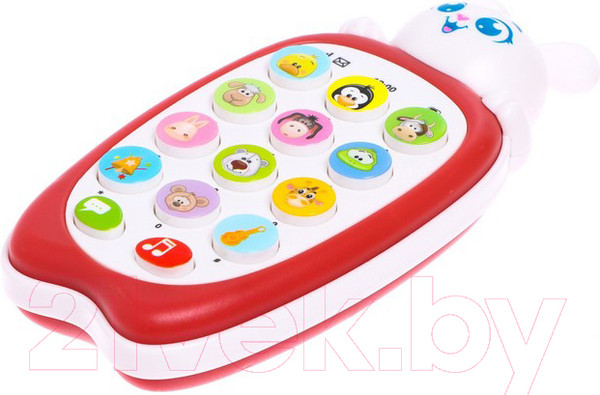 Изображение товара Развивающая игрушка Zabiaka Малыш Банни. Музыкальный телефончик / 7661321 (красный)