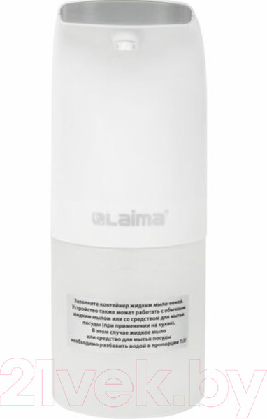 Изображение товара Сенсорный дозатор для жидкого мыла Laima 607324 (белый)