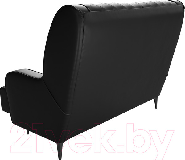 Изображение товара Диван Лига Диванов Неаполь 2-х местный (экокожа черный)
