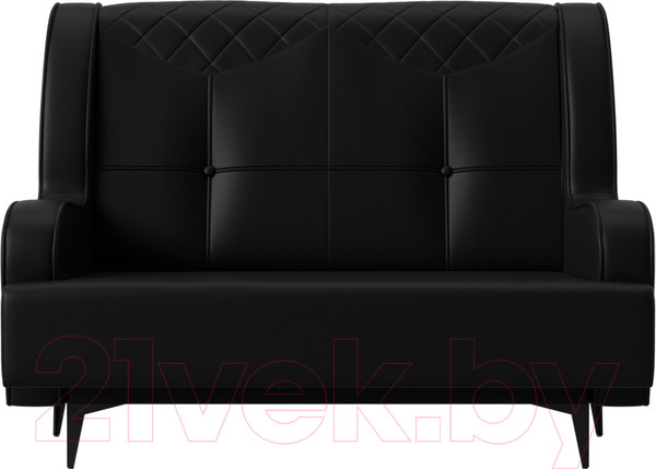 Изображение товара Диван Лига Диванов Неаполь 2-х местный (экокожа черный)