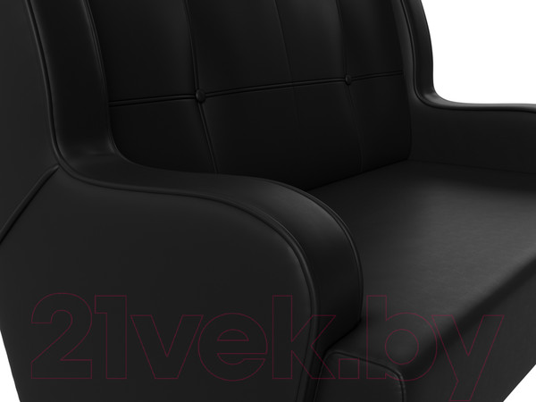 Изображение товара Диван Лига Диванов Неаполь 2-х местный (экокожа черный)