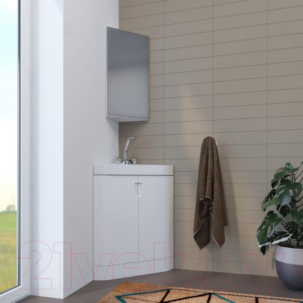 Изображение товара Шкаф с зеркалом для ванной Mixline Кварц 35 540988