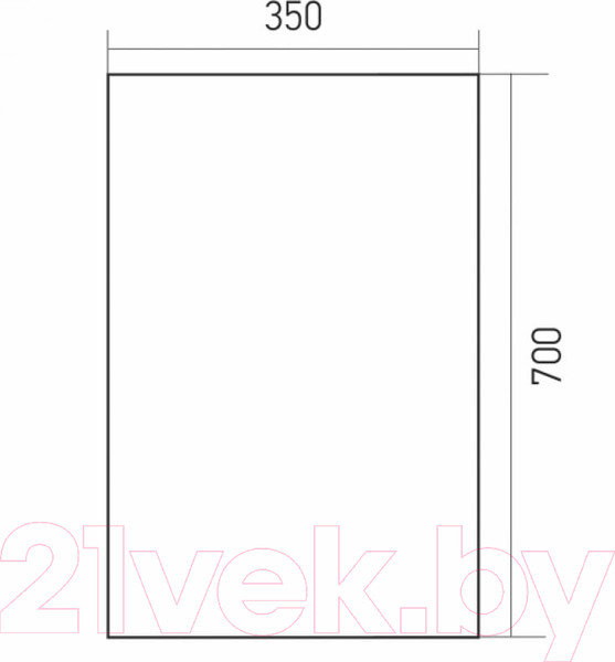 Изображение товара Шкаф с зеркалом для ванной Mixline Кварц 35 540988
