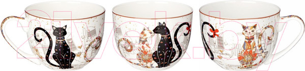 Изображение товара Чашка с блюдцем Lefard Парижские коты / 104-923