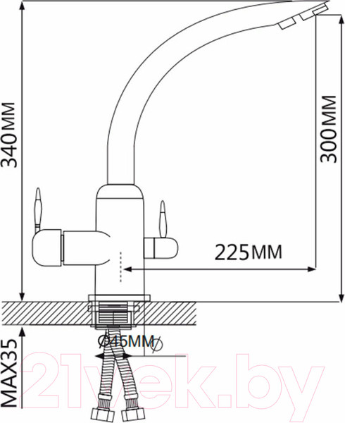 Изображение товара Смеситель Maxonor Pure Life MN4399-4