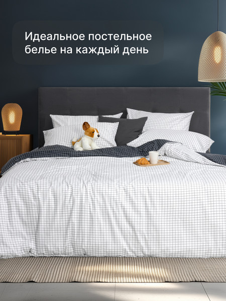 Изображение товара Комплект постельного белья GoodNight Сатин Делюкс 906 Дуэт / 271702