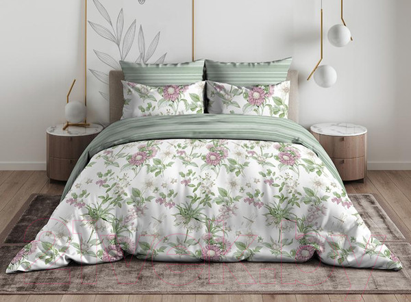 Изображение товара Комплект постельного белья ВАСИЛИСА Ботаника 1.5 / 247052