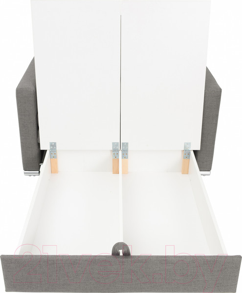 Изображение товара Диван KRONES Афродита выкатная 195x100 (рогожка серо-бежевый)