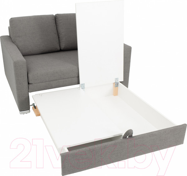 Изображение товара Диван KRONES Афродита выкатная 195x140 (рогожка серо-бежевый)