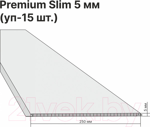 Изображение товара Панель ПВХ STELLA Slim Premium Велла 730 (2600x250x5мм)