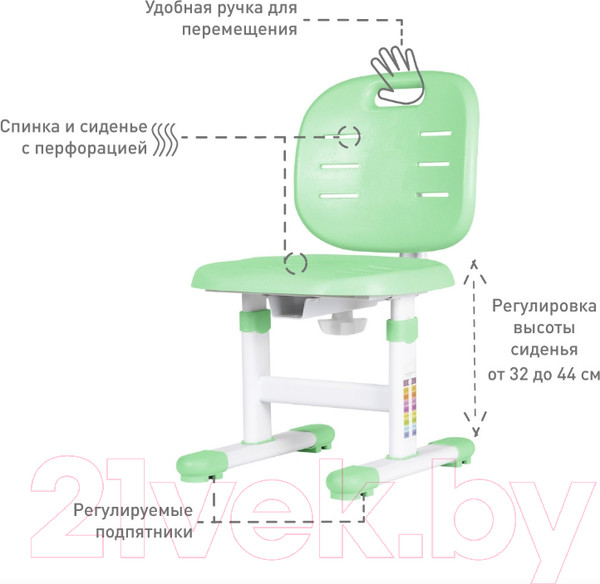 Изображение товара Стул детский Anatomica Lux Pro (зеленый)