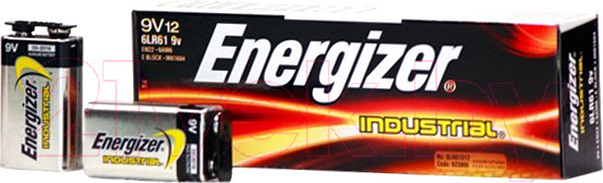 Изображение товара Комплект батареек Energizer EN22 Industrial 9V/6LR61/LR22 Alkaline 9V (12шт)