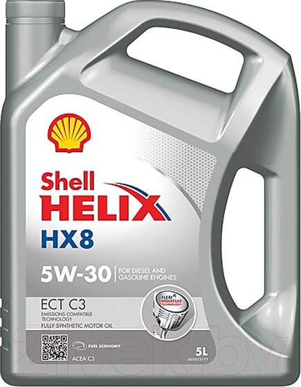 Изображение товара Моторное масло Shell Helix HX8 ECT C3 5W30 (5л)