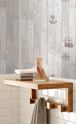 Изображение товара Панель ПВХ STELLA Premium Санторини Беж Узор 743 (2700x250x9мм)