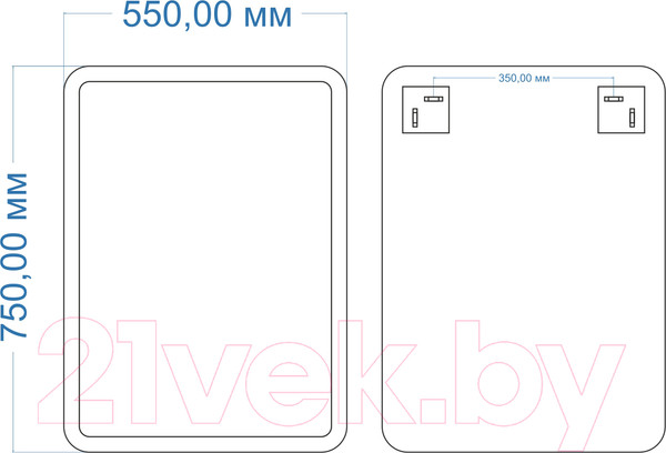 Изображение товара Зеркало Mixline Неро 550052