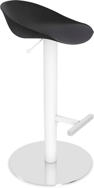 Изображение товара Стул барный Sheffilton SHT-ST19/S128 (черный/хром/белый муар)