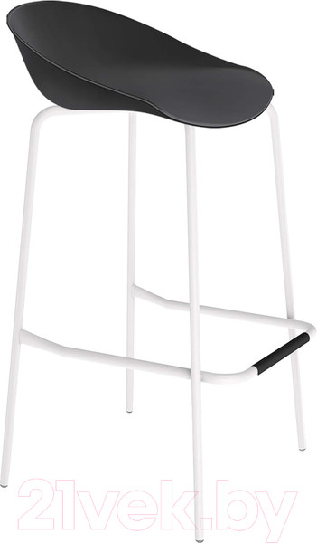 Изображение товара Стул барный Sheffilton SHT-ST19/S29 (черный/белый муар)