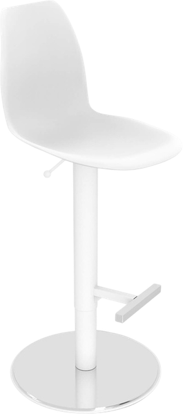 Изображение товара Стул барный Sheffilton SHT-ST29/S128 (белый/хром/белый муар)