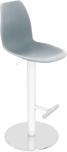 Изображение товара Стул барный Sheffilton SHT-ST29/S128 (серый/хром/белый муар)