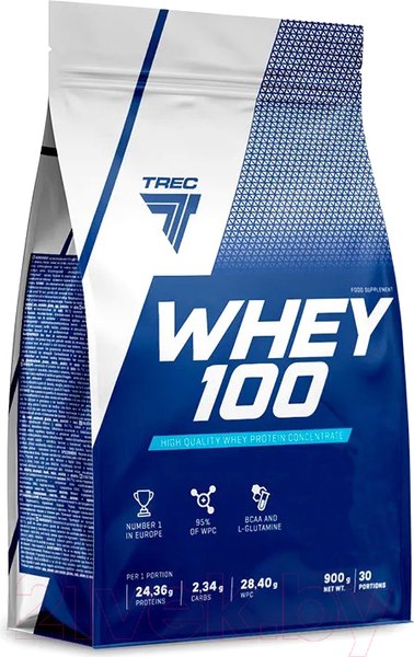 Изображение товара Протеин Trec Nutrition Whey 100 (900 грамм, печенье)