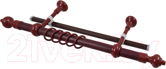 Изображение товара Карниз для штор LEGRAND Кантри + У-шина 1.2 / 48065617 (красное дерево)