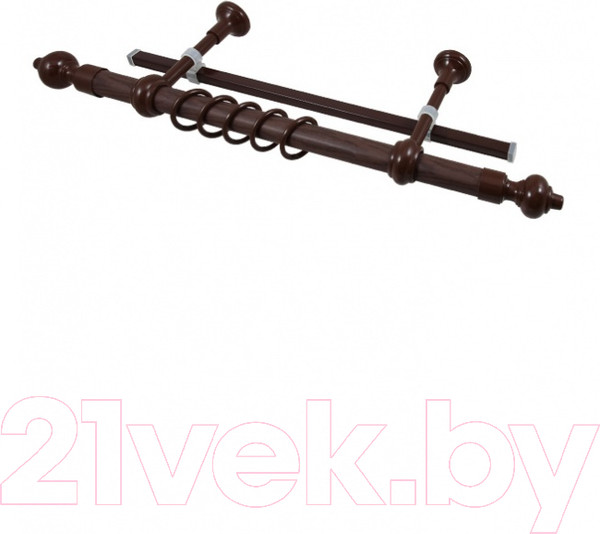 Изображение товара Карниз для штор LEGRAND Кантри + У-шина 1.4 / 48066149 (орех)