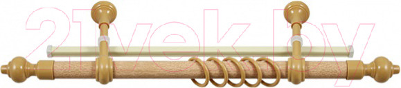 Изображение товара Карниз для штор LEGRAND Кантри + У-шина 1.6 / 48063463 (бук)