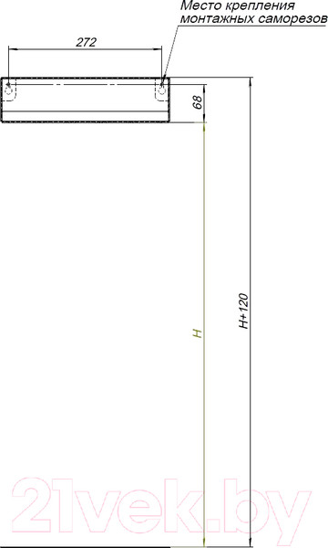 Изображение товара Полка для ванной Aquanet Магнум / 302224