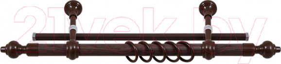 Изображение товара Карниз для штор LEGRAND Кантри + У-шина 3.0 / 48063501 (орех)