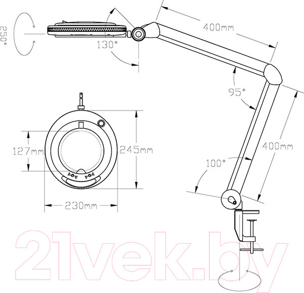 Изображение товара Лампа-лупа Rexant 31-0531