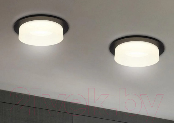 Изображение товара Точечный светильник Ambrella TN1312 SBK/FR (черный песок/белый матовый)