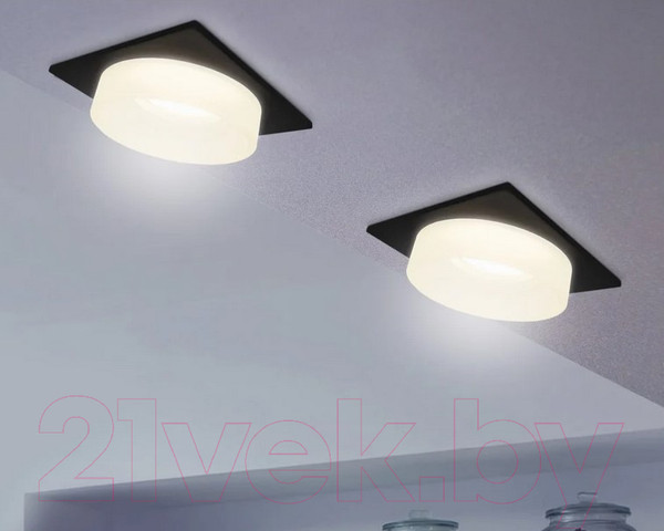 Изображение товара Точечный светильник Ambrella TN1316 SBK/FR (черный песок/белый матовый)