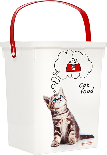 Изображение товара Емкость для хранения корма Полимербыт Кошка / 4349303