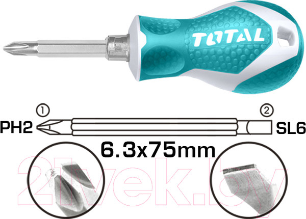 Изображение товара Отвертка TOTAL THT250216