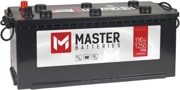 Изображение товара Автомобильный аккумулятор Master Batteries L+ без борта (190 А/ч)