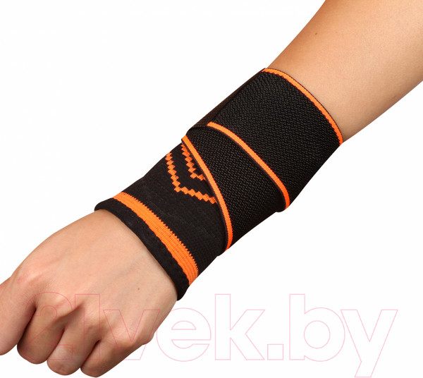 Изображение товара Суппорт запястья Indigo Sport IN214 (M, черный/оранжевый)