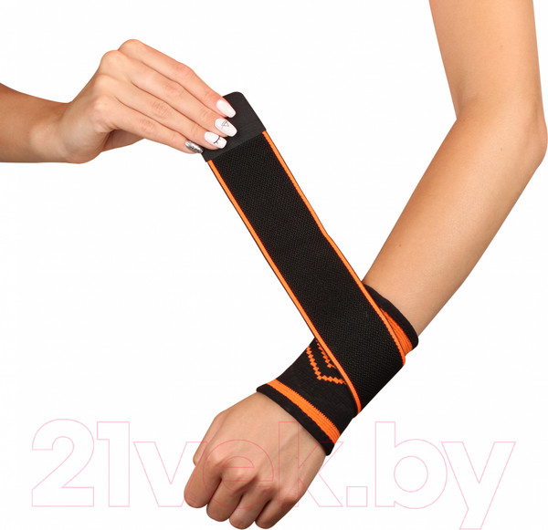 Изображение товара Суппорт запястья Indigo Sport IN214 (M, черный/оранжевый)