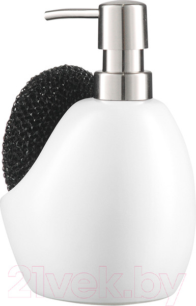 Изображение товара Дозатор моющего средства с губкой Smart Solutions Lystad / WNM-SS-DSPLYS-CR-WH (белый)