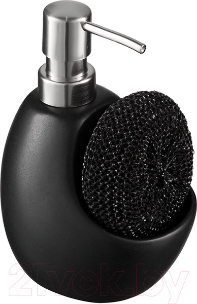 Изображение товара Дозатор моющего средства с губкой Smart Solutions Lystad / WNM-SS-DSPLYS-CR-BLK (черный)