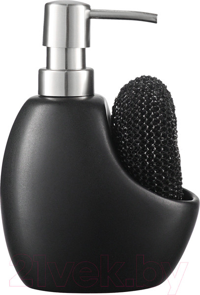 Изображение товара Дозатор моющего средства с губкой Smart Solutions Lystad / WNM-SS-DSPLYS-CR-BLK (черный)