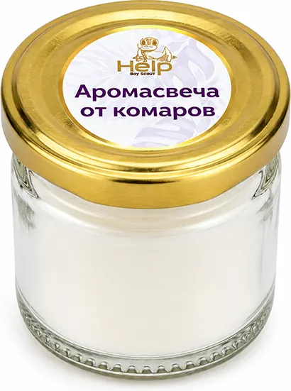 Изображение товара Свеча от насекомых Help С ароматом цитронеллы / 80445
