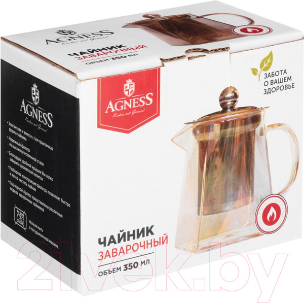 Изображение товара Заварочный чайник Agness 887-183