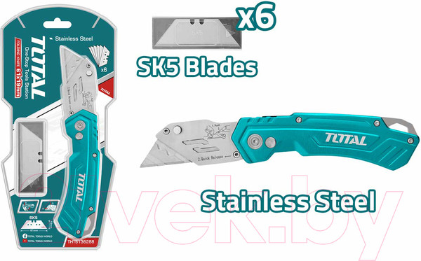 Изображение товара Нож пистолетный TOTAL THT5136288