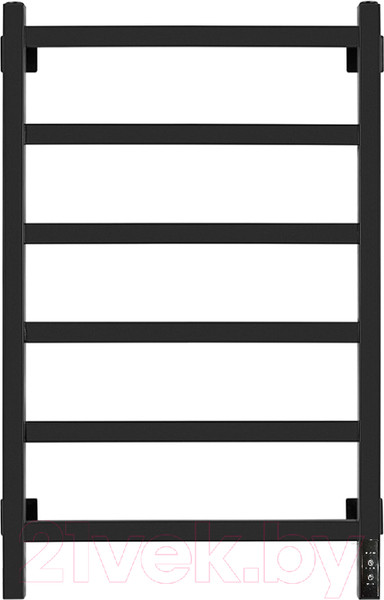 Изображение товара Полотенцесушитель электрический GRANULA Квадро 50x80 (терморегулятор, черный матовый)