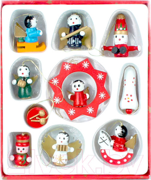 Изображение товара Набор елочных игрушек Darvish Фигурки / DV-C-240 (10шт)