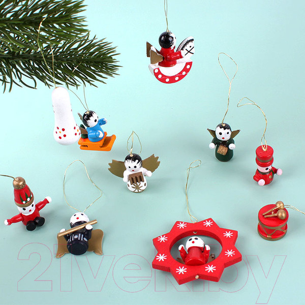 Изображение товара Набор елочных игрушек Darvish Фигурки / DV-C-240 (10шт)