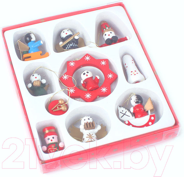 Изображение товара Набор елочных игрушек Darvish Фигурки / DV-C-240 (10шт)